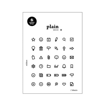 Suatelier | Pegatinas Plain 26
