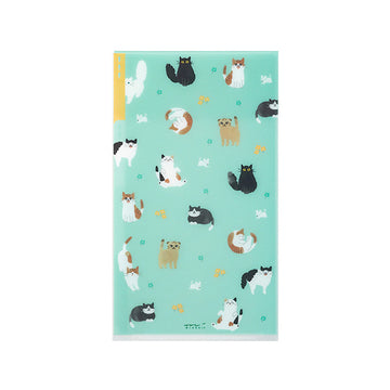 Midori | Portfolio of 3 Compartments A5 Slim Cats