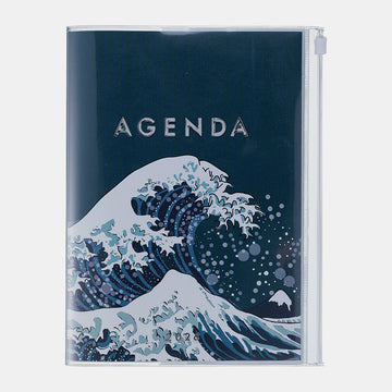 Mark's | A5 Kanagawa Agenda Wave Navy 2025-2026 (Weekly)