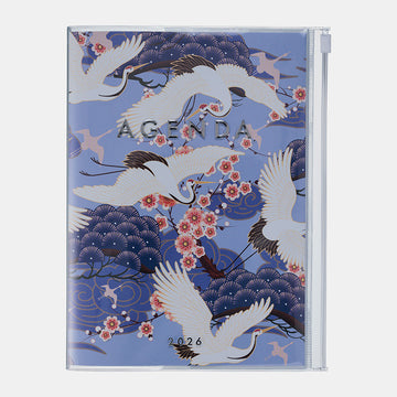 Mark's | A5 Agenda Japanese Crane Purple 2025-2026 (Weekly)