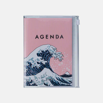 Mark's | A6 Kanagawa Agenda Wave Pink 2025-2026 (Weekly)