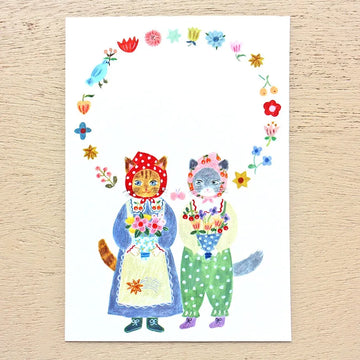 Cozyca | Aiko Fukawa Little Fluffy Friends B Postcard