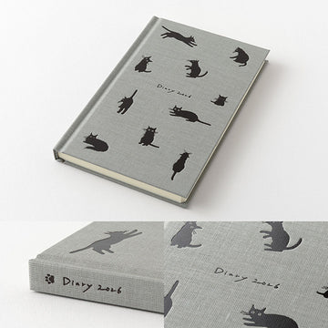 Midori | Agenda Diario Book B6 Cat Gray 2026 (Semanal)