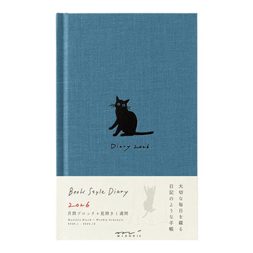 Midori | Agenda Diario Book B6 Cat Navy 2026 (Semanal)