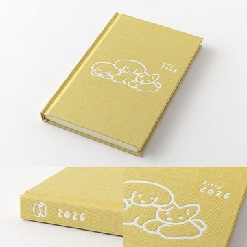 Midori | Agenda Diario Book B6 Dog Yellow 2026 (Semanal)