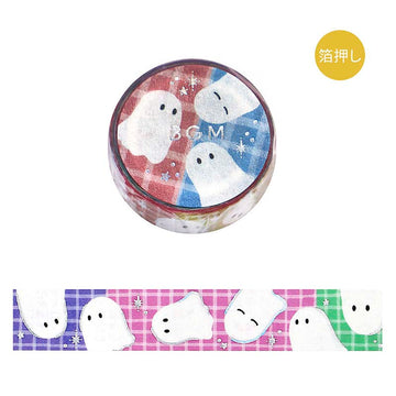 Bgm | FOIL COLORFUL GHOST WASHI TAPE