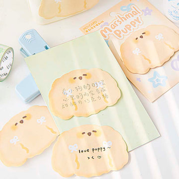 Mo Card | Notas Adhesivas Cute Pet Photo Booth Marshmal Puppy