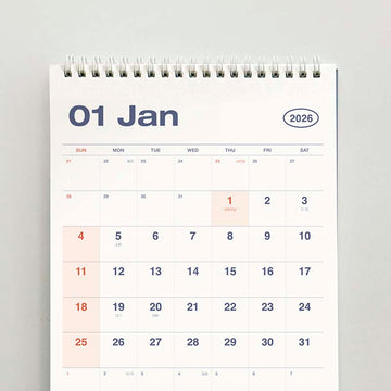 Iconic | Calendario Flow Desk 2026