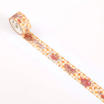 Mo Card | Fairytale Courtyard Cherry Bear Washi Tape