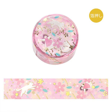 BGM | Foil Flower Story Peach Flower Washi Tape
