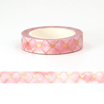 MZW | Foil Pink Cloud Heart Washi Tape