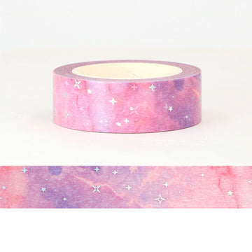 MZW | Foil Pink Purple Galaxy Cloud Washi Tape