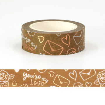 MZW | Foil Valentines Letter Washi Tape