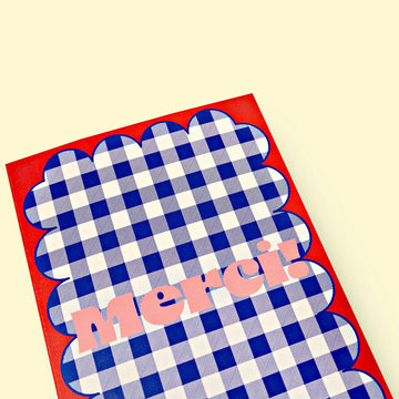 Good Thanks Paper | Tarjeta de Felicitación Frenchie Merci