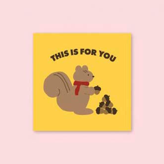 Iconic | Mini Tarjeta de Felicitación Friends This Is For You