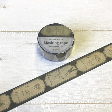 Paper Platz | Hutte. Black Washi Tape