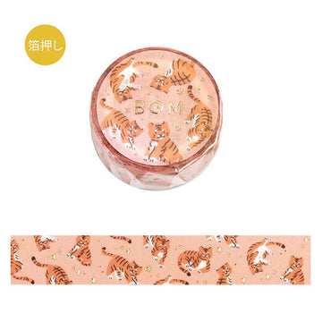 Bgm | FOIL I Love Tiger Washi Tape