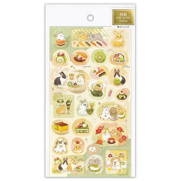 Nb co | Japanese Seal Large Rabbit and Japanese Sweets stickers