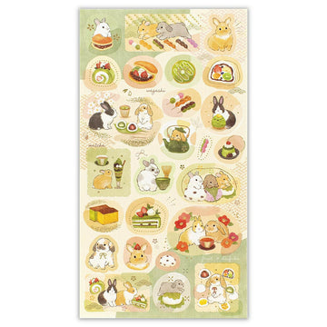 Nb co | Japanese Seal Large Rabbit and Japanese Sweets stickers