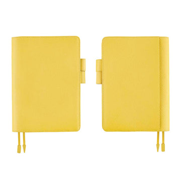 Hobonichi | Hobonichi Cousin A5 Leather Agenda: Brilliant Yellow 2025