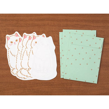 Midori | Die-Cut Cat Card Set