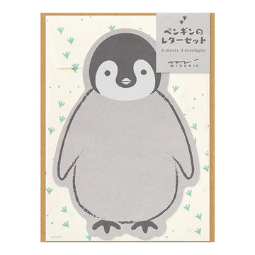 Midori | Set de Cartas Die-Cut Penguin