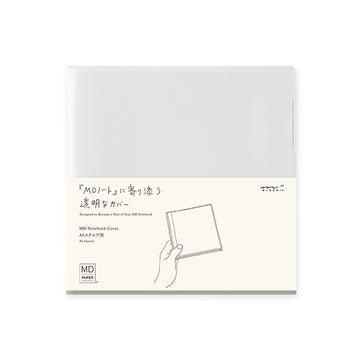 Midori | Funda de Plástico Transparente para Cuadernos MD Midori Square