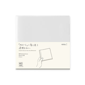 Midori | Transparent Plastic Cover for MD Midori Square Notebooks