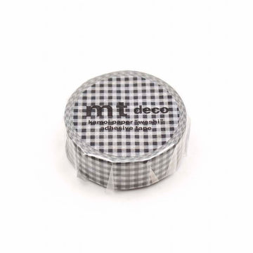 MT Masking Tape | Gingham Check Black Washi Tape
