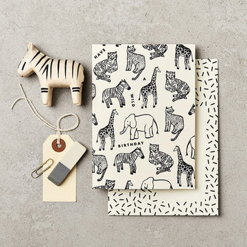 Katie Leamon | Tarjeta de Felicitación Multi Animal Bday
