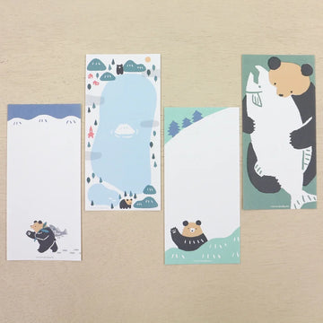 Cozyca | Masao Takahata Bear Vertical Notepad