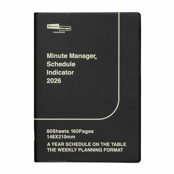 Hightide | Agenda Minute Manager A5 LEFT 2026 Black (Semanal)
