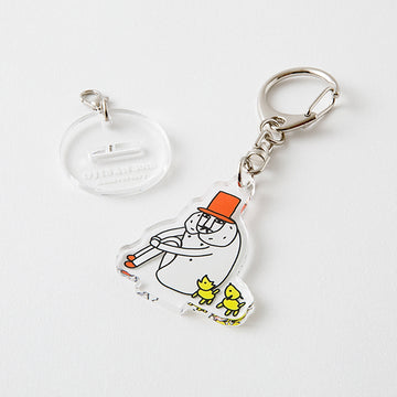 Midori | Ojisan Sit Cross-Legged Acrylic Keychain