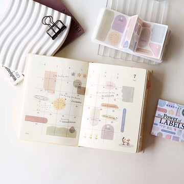Mu lifestyle | Page-Turnn Die Cut Washi Tape 01 The Power of Labels