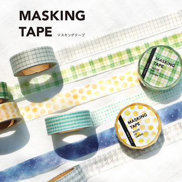 Mind Wave | Pattern Check Green Washi Tape