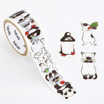Bande | Black and White Sandwich roll stickers