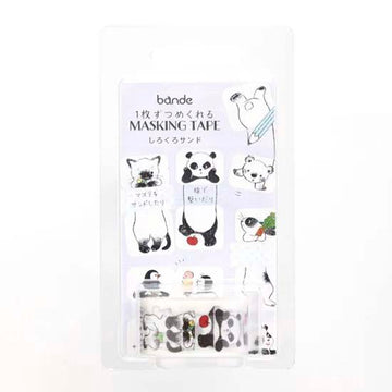 Bande | Black and White Sandwich roll stickers