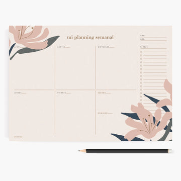 Charuca | Planificador Semanal Blue Bloom