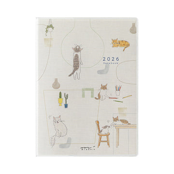 Midori | Agenda Pocket A6 Cat 2026 (Semanal)