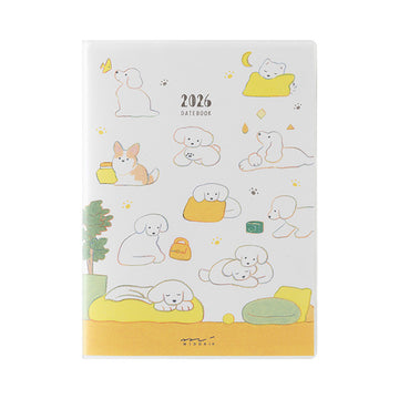 Midori | Agenda Pocket A6 Dog 2026 (Semanal)