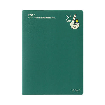 Midori | Agenda Pocket A6 Ojisan 2026 (Semanal)