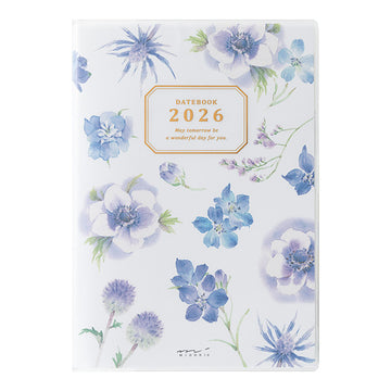 Midori | Agenda Pocket B6 Country Time Flower 2026 (Semanal)
