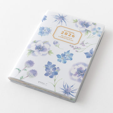 Midori | Agenda Pocket B6 Country Time Flower 2026 (Semanal)