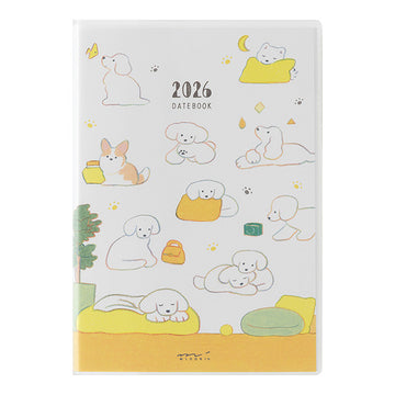 Midori | Agenda Pocket B6 Dog 2026 (Semanal)