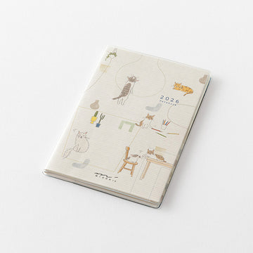 Midori | Agenda Pocket Mini Cat 2026 (Mensual)