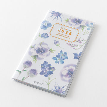 Midori | Agenda Pocket Slim Country Time Flower 2026 (Mensual)