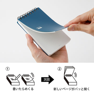 Midori | Quick Open Memo Ring Binder Patto Navy