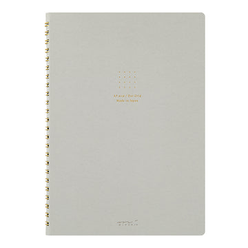 Midori | A5 Color Ring Binder Notebook Gray Dots