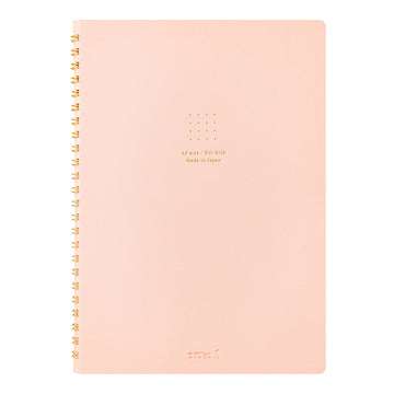 Midori | A5 Color Ring Binder Notebook Pink Dots