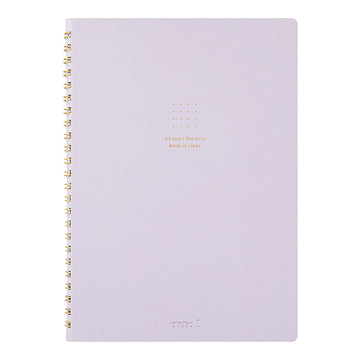 Midori | A5 Color Ring Binder Notebook Purple Dots